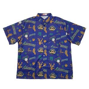 Budweiser Arizona Diamondbacks Hawaiian Shirt Mens XL Extra Large Button Up New